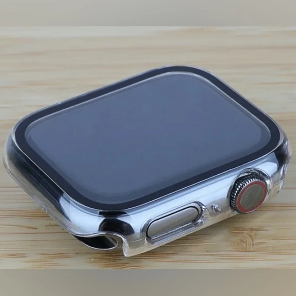 Onn~Protective Clear Smartwatch Case for Apple Watch 45mm Style #2421S New